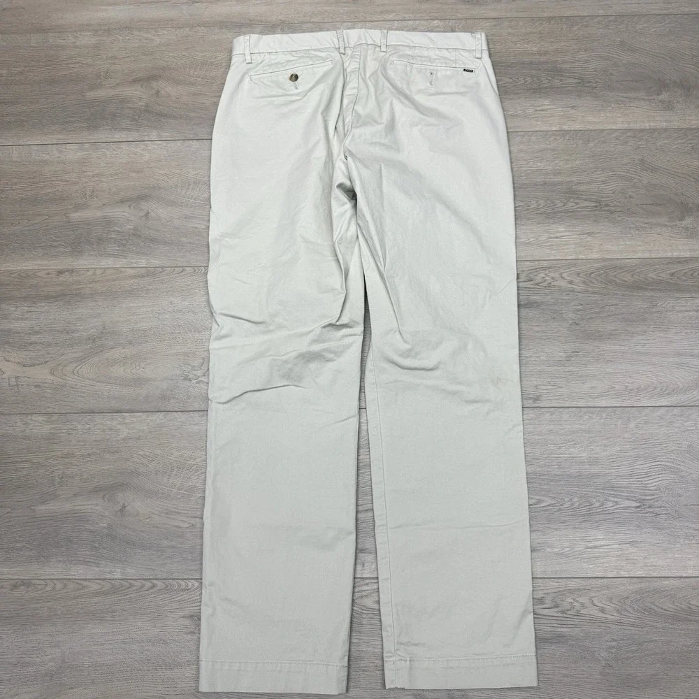 Polo Ralph‎ Lauren Khaki Beige Straight Fit Pants Men's Sz 36x32 Preppy